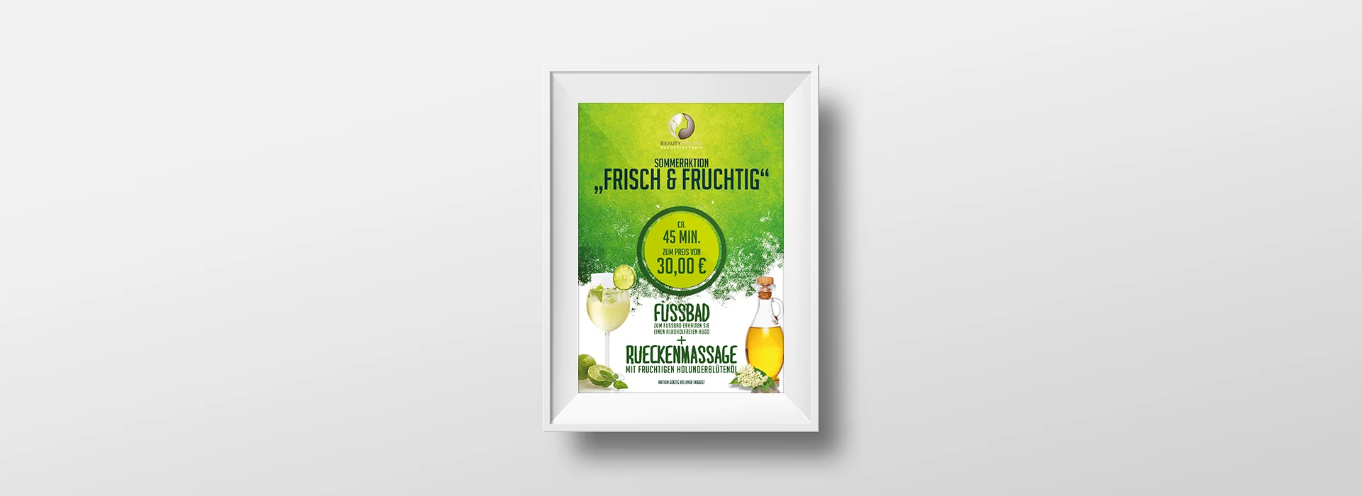 BeautyFeeling: Printdesign – Plakat Kosmetik Frisch