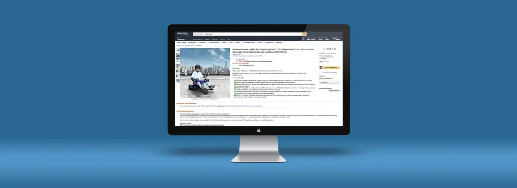 Bluewheel: Produktdesign – Hoverkart Amazon
