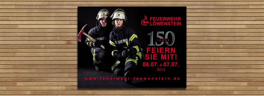 Feuerwehr Löwenstein: Außenwerbung – BannerAnsicht 1