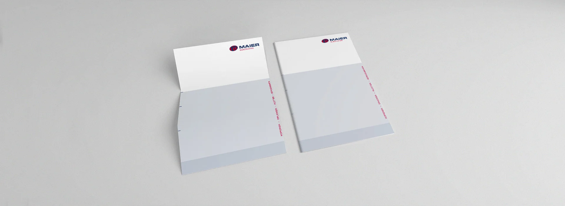 Maier Bürotechnik: Printdesign – Briefpapier