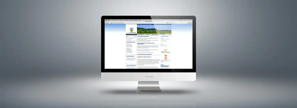 Stadt Löwenstein: Webdesign – Ansicht 1