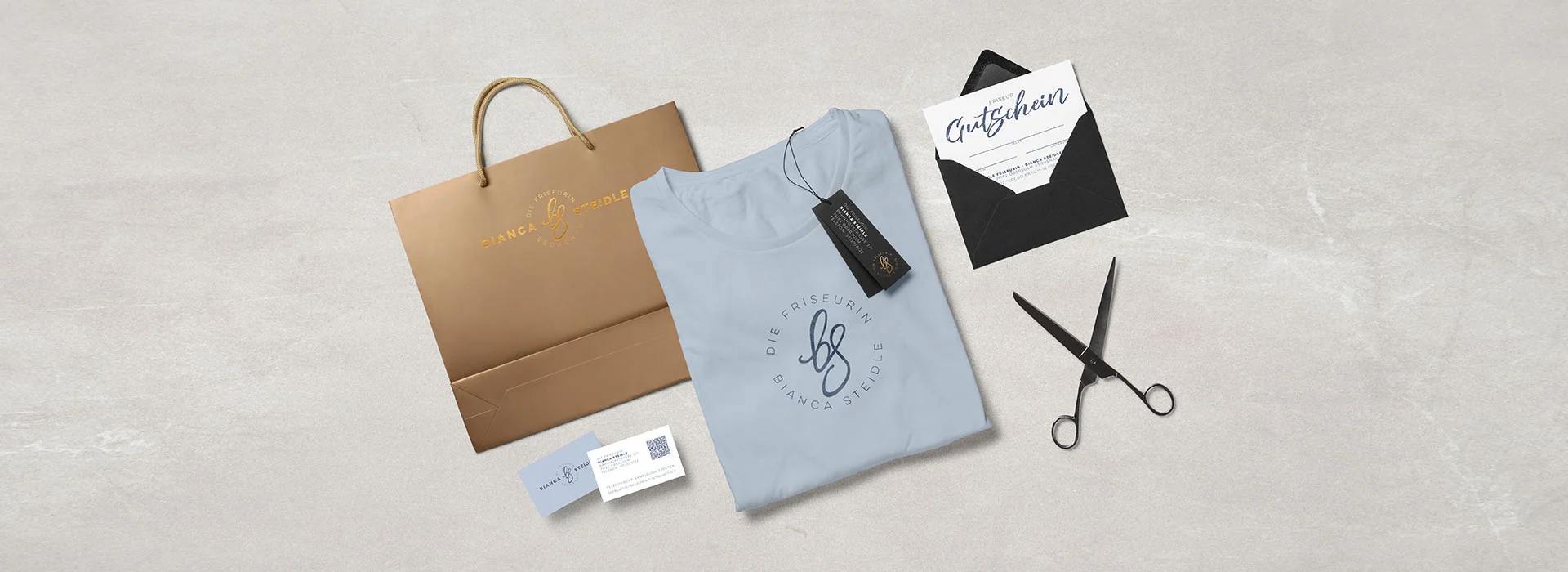 Friseurin Steidle: Printdesign – Geschäftsausstattung