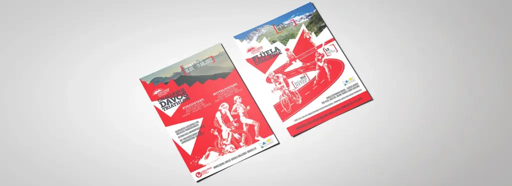 Davos Triathlon: Printdesign – Flyer