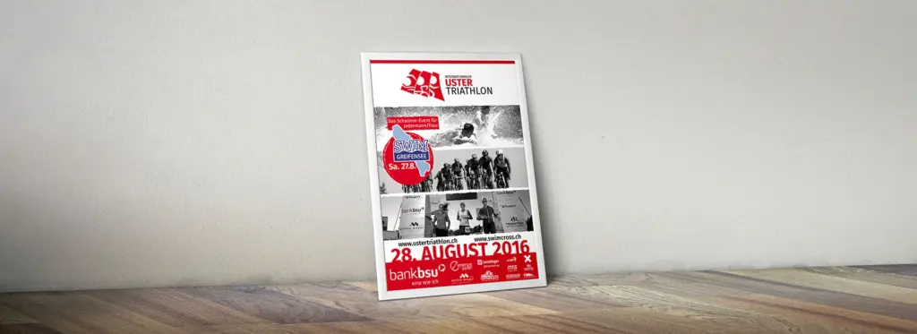 Uster Triathlon: Printdesign – PlakatAnsicht 1