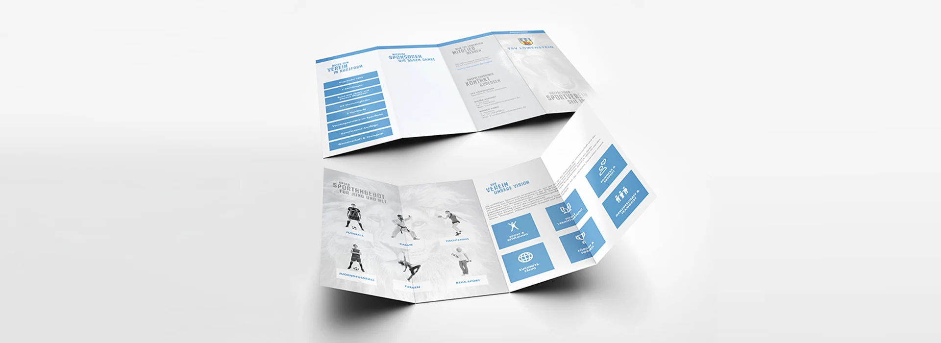 TSV Löwenstein: Printdesign – Klappflyer